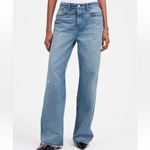 Madewell Low Slung Baggy Jeans in Hamburg Wash